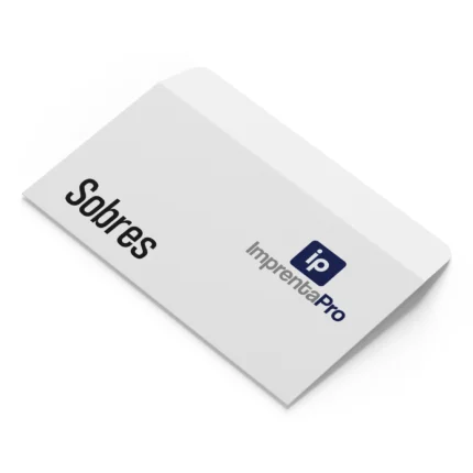 Imagen de sobres personalizados con logo de empresa impresos por Imprenta PRO para comunicaciones corporativas.