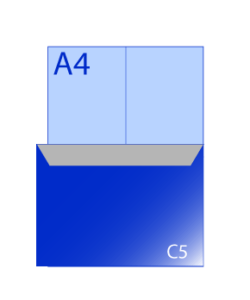 C5 - 22,9 x 16,2 cm.