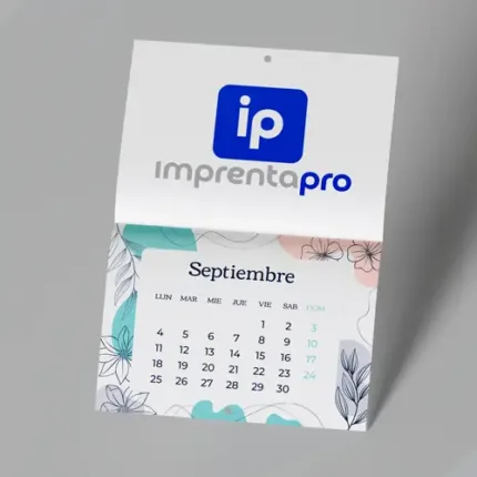 Imagen de calendarios de pared grapados personalizados tipo revista, impresos por Imprenta PRO.