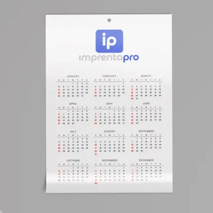 Imagen de calendarios de lámina personalizados, impresos por Imprenta PRO.