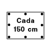 Cada 150 cm